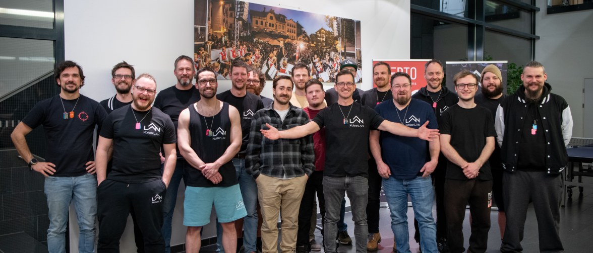 Gruppenbild Vereinsmitglieder KaiserLAN